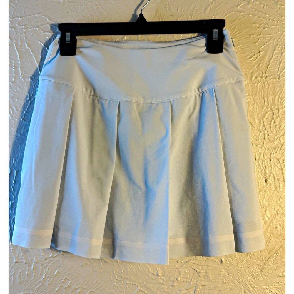 PUMA Golf Women's S Sea Glass Stripe Pleated Skort Golf Tennis Pickleball